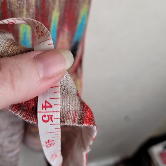 Chico's southwestern open front lightweight duster cardigan Size L Boho Western - Picture 7 of 7